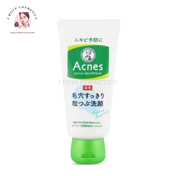 Rohto Mentholatum Acnes Medicated Scrub Face Wash 130g