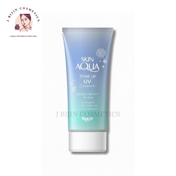 Rohto Skin Aqua Tone Up UV Essence Blue SPF50+ PA++++ 80g