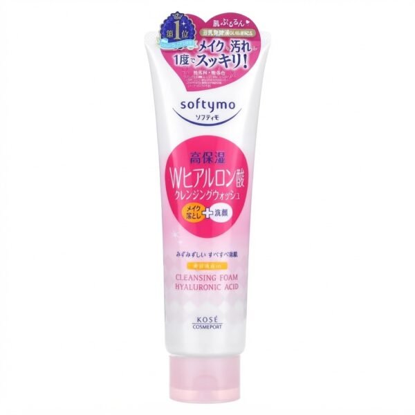 KOSÉ Softymo W Hyaluronic Acid Cleansing Foam Face Wash 230g