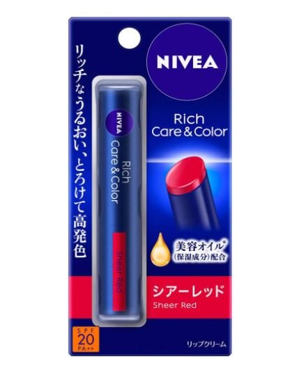 Nivea Rich Care & Color Lip Balm Sheer Red SPF 20 PA++ 2g