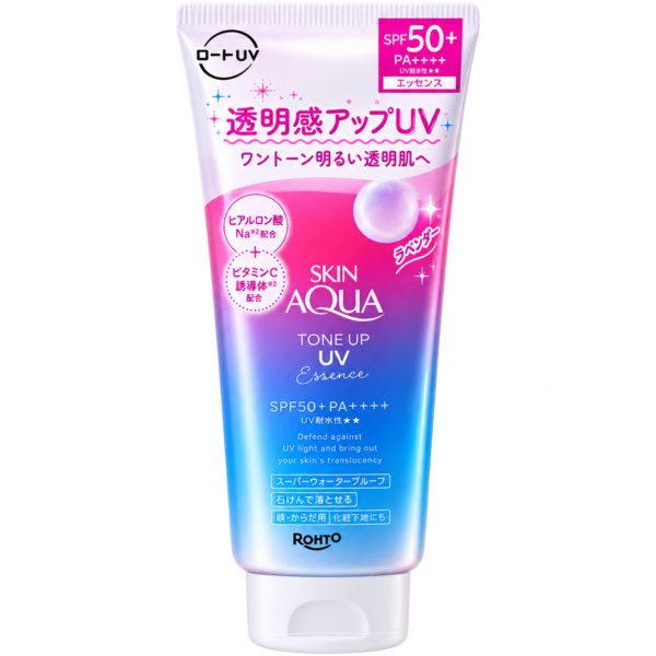 Rohto Skin Aqua Tone Up UV Essence Lavender SPF50+ PA++++ 80g